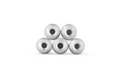 Ear Barbell Ball Silver 5 pcs S